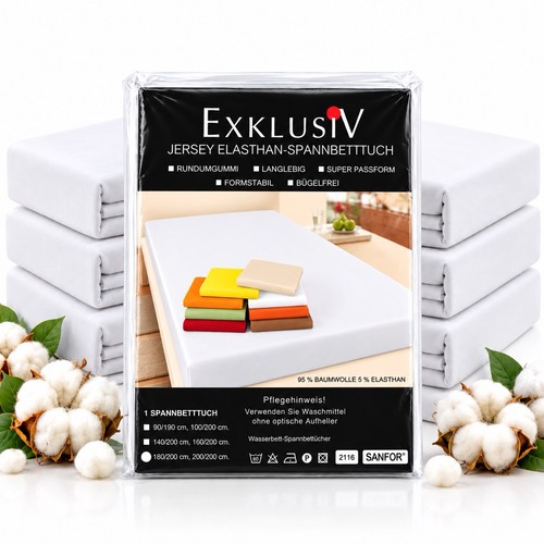 Exklusiv spannbettlaken jersey - spannbettlaken,