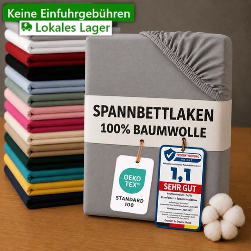 Spannbettlaken aus 100%