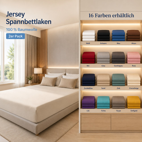 Jersey spannbettlaken 100 - spannbettlaken, 100%