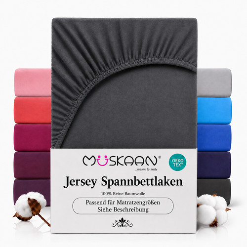 Spannbettlaken jersey 100 - spannbettlaken, 100%