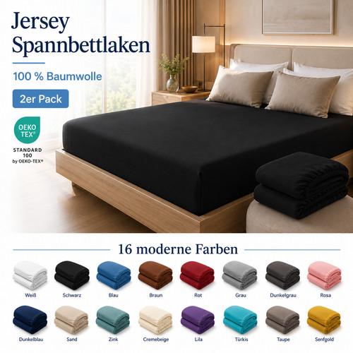 Jersey spannbettlaken 100 - spannbettlaken, 100%