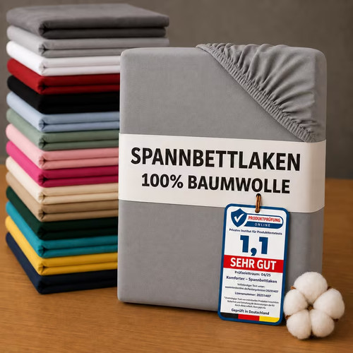 100 baumwolle spannbettlaken - 100%,
